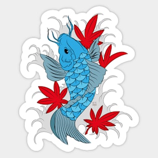 Blue_Koi_001 Sticker